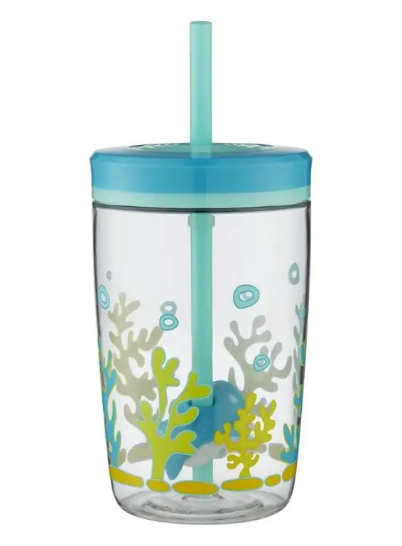 Contigo Floating Pipetli Tritan Çocuk Suluğu 420 ml Mavi