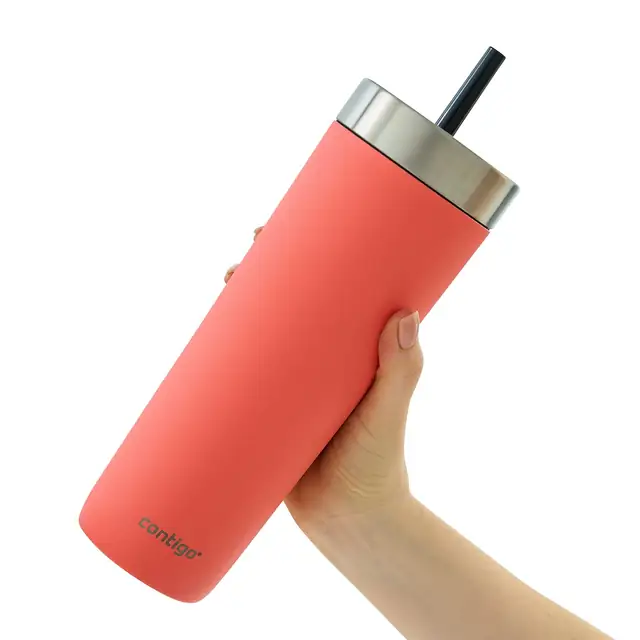 Contigo Spillproof Tumbler Çelik Bardak 720ml Mercan