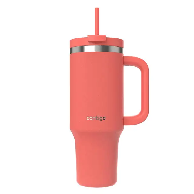 Contigo Streeterville Pipetli Çelik Tumbler 1200ml Mercan