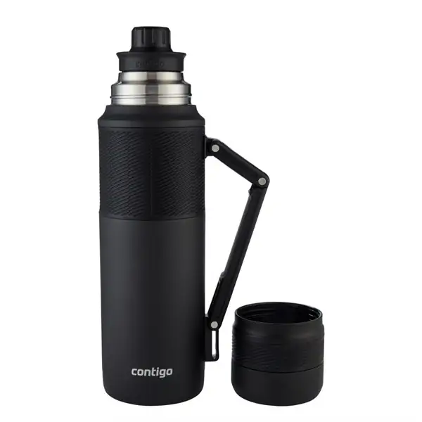 Contigo Thermal Bardaklı Çelik Termos 1.2 LT Siyah