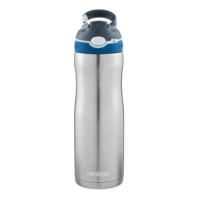 Contigo Ashland Chill Tek El Bas İç Çelik Su Matarası 590ml Gri