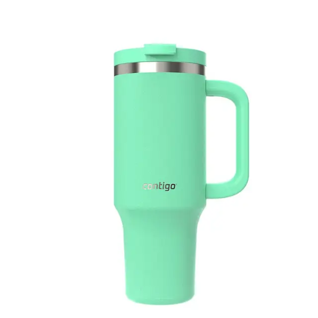 Contigo Streeterville Paslanmaz Çelik Pipetli Tumbler Bardak 1200 ml Açık Yeşil