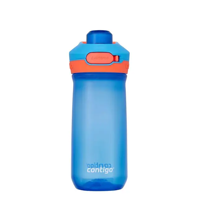 Contigo Jessie Tritan Autopop Düğmeli Çocuk Suluğu 420 ml - Mavi