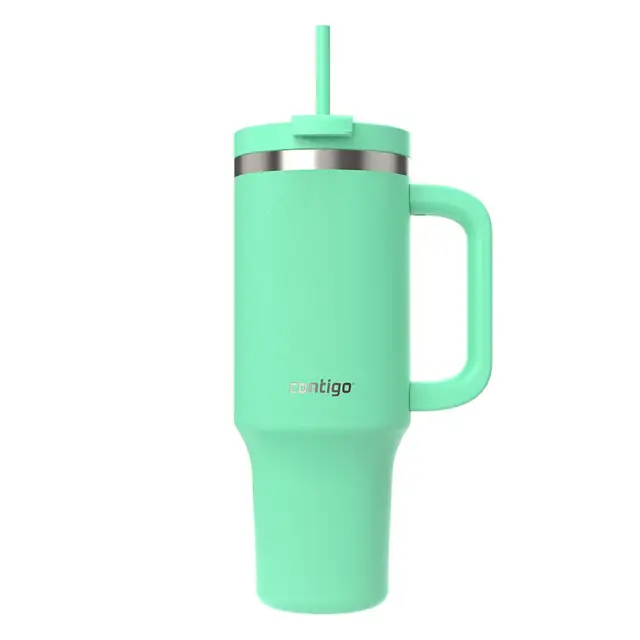 Contigo Streeterville Paslanmaz Çelik Pipetli Tumbler Bardak 1200 ml Açık Yeşil
