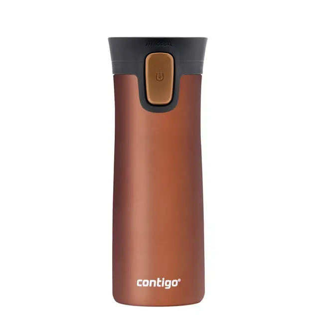 Contigo Pinnacle Autoseal Çelik Termos Mug 420 ml Kahverengi