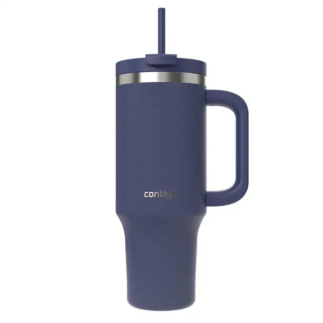 Contigo Streeterville Paslanmaz Çelik Pipetli Tumbler Bardak 1200 ml Mavi
