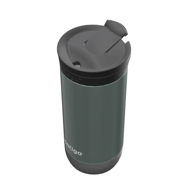 Contigo Huron Pro Snapseal Çelik Termos 470 ml Yeşil