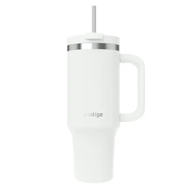 Contigo Streeterville Pipetli Çelik Tumbler 1200ml Beyaz